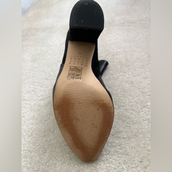 Black Leather/Suede Ankle Boot Size Women’s 7M - Picture 5 of 10